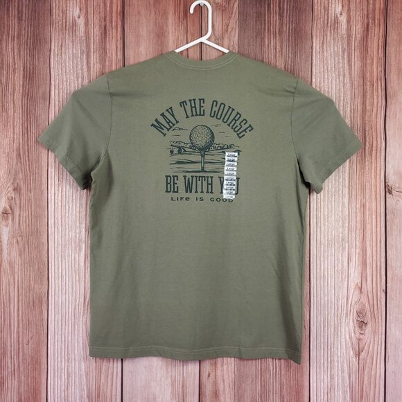 NWT Life is Good Mens Large May the Course be with You SS Crusher Tee Shirt - Picture 2 of 12